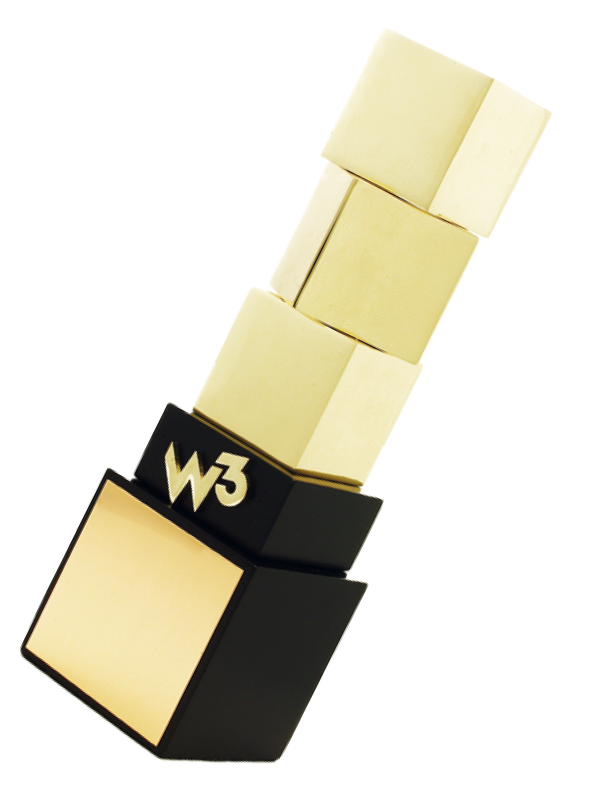 W3 Gold Award statuette
